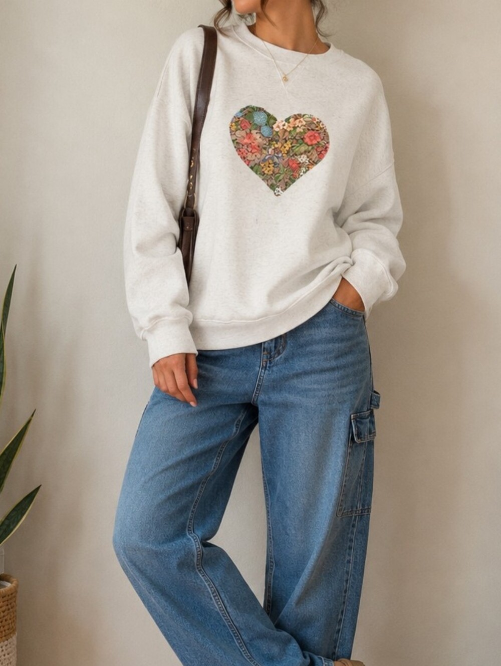 Patchwork Y2K Cottagecore Crewneck